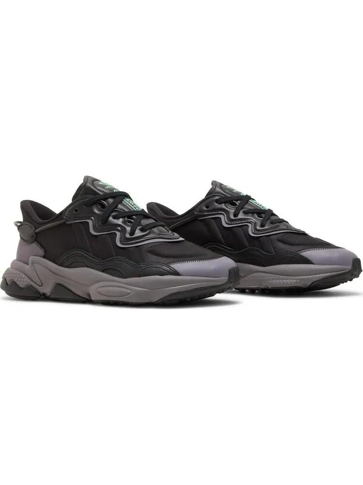 Кроссовки Adidas Ozweego 'Black Charcoal Screaming Green' — изображение 8 из 8, черный
