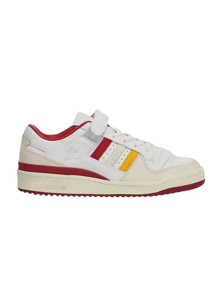 Кроссовки adidas END. x Forum Low 'Varsity - Burgundy' — изображение 1 из 1, белый/белый/бордовый