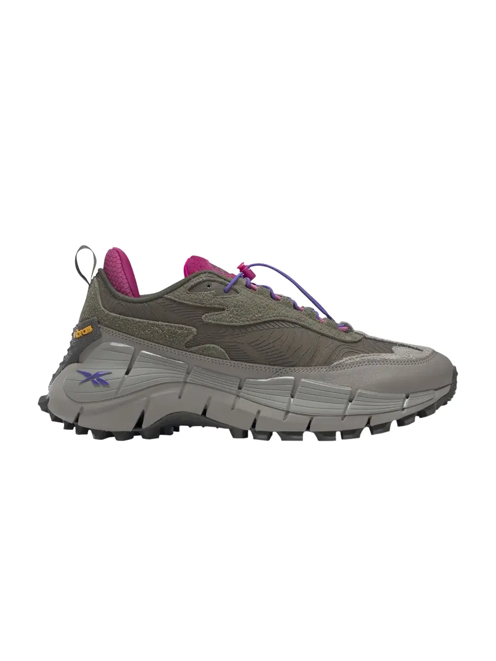 Кроссовки Zig Kinetica 2.5 Edge Reebok — изображение 1 из 1, зеленый/серый/розовый