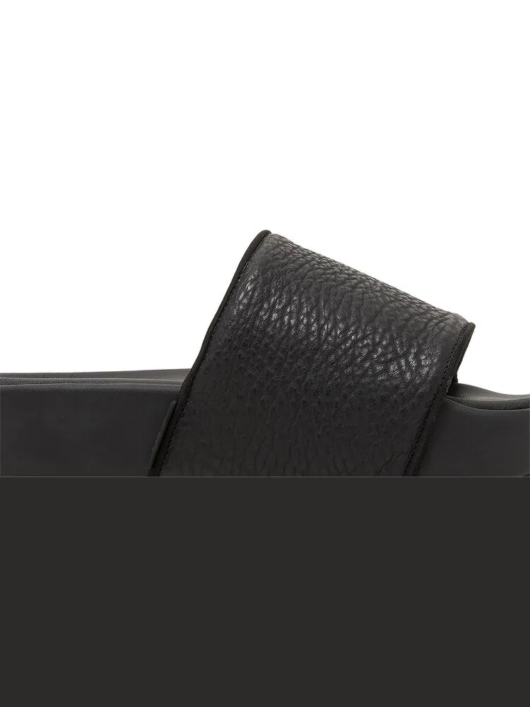 Сандалии кожаные Adidas Y-3 Slide — изображение 2 из 8, черный