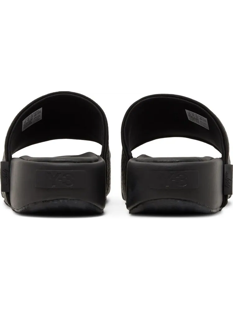 Сандалии кожаные Adidas Y-3 Slide — изображение 6 из 8, черный
