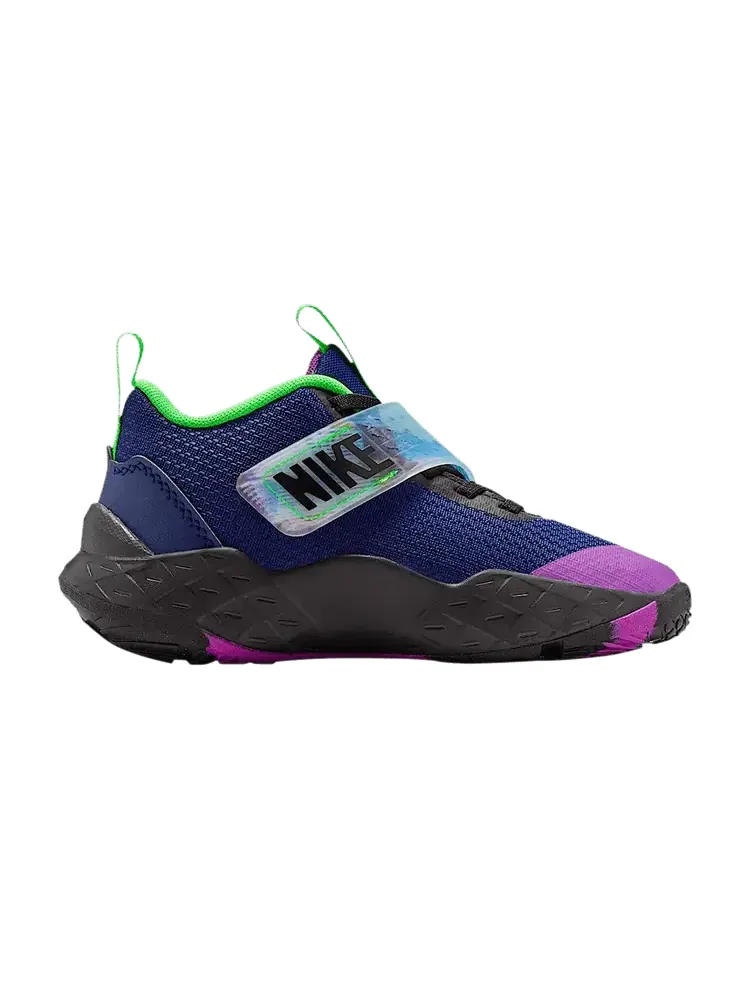 Кроссовки Nike Team Hustle D 12 PS 'Blue Void Green Streak Vivid Purple' — изображение 1 из 1, синий