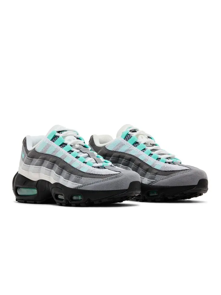 Кроссовки Nike Air Max 95 GS 'Hyper Turquoise' — изображение 9 из 9, белый//серый/серый/серый