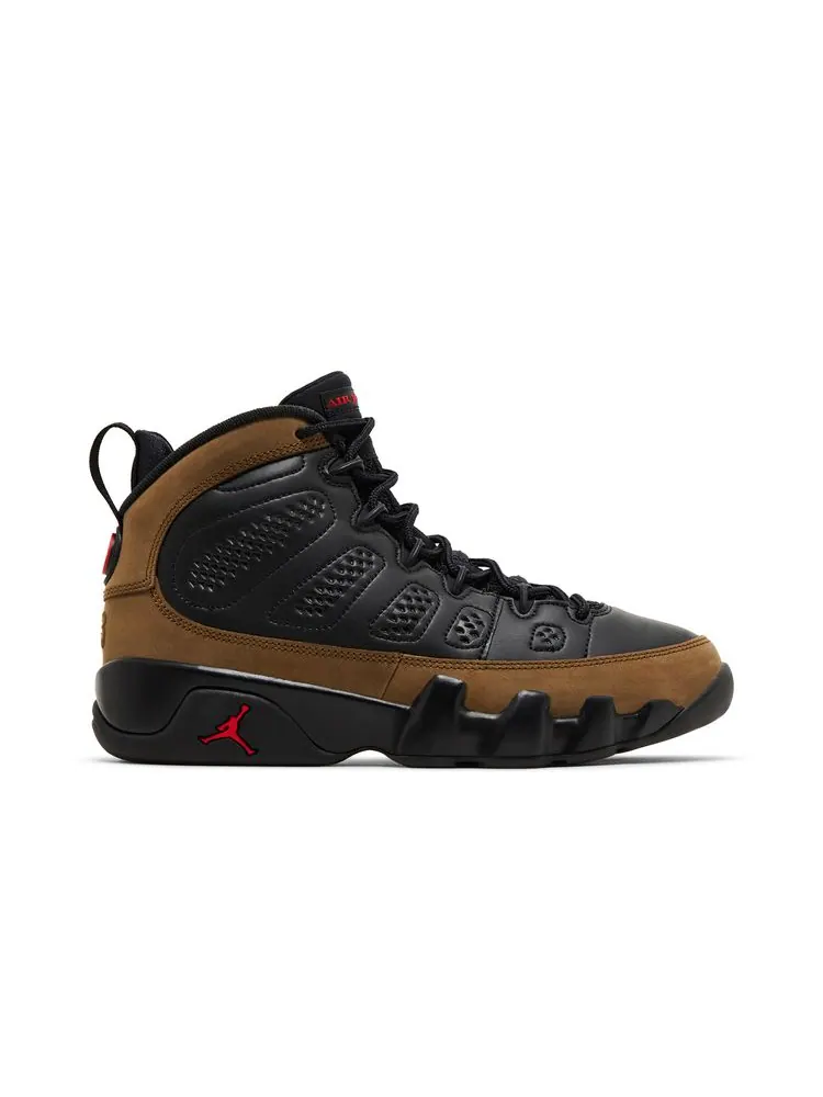 Кроссовки Air Jordan 9 Retro GS 'Olive' 2024 — изображение 1 из 8, оливковый