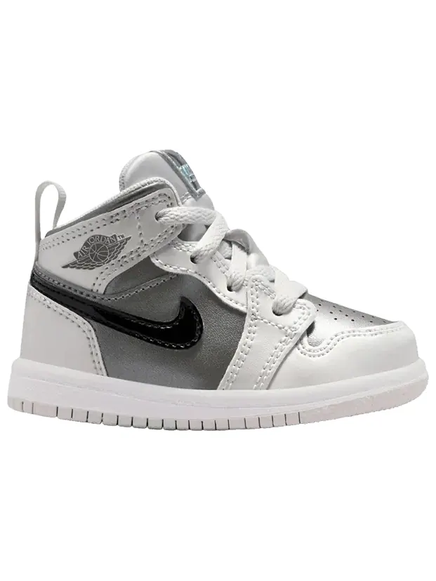 Кроссовки Air Jordan 1 Mid TD — изображение 1 из 1, серебряный