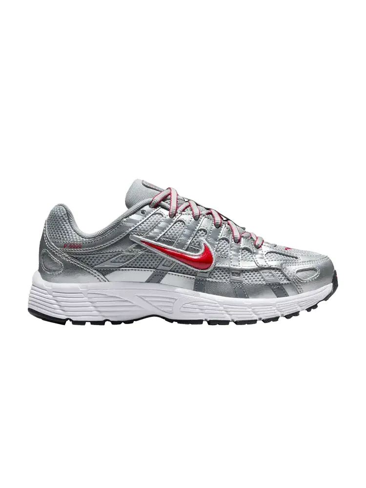 Кроссовки Nike P-6000 GS Metallic Silver Gym Red — изображение 1 из 1