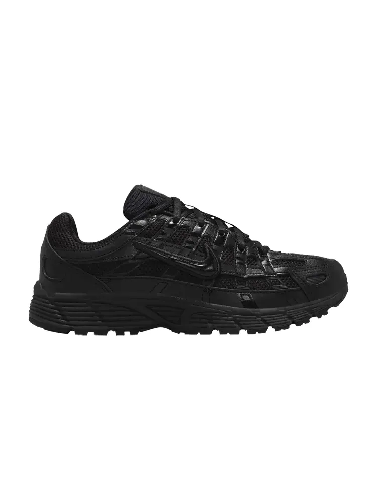 Кроссовки Nike P-6000 GS 'Triple Black' — изображение 1 из 1, черный/черный