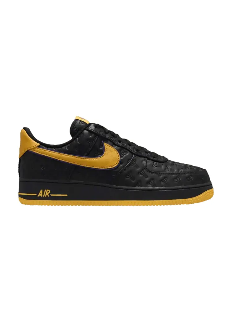 Кроссовки Nike Kobe Bryant x Air Force 1 Low 'Lakers Away - Non-Numbered' — изображение 1 из 1, черный//фиолетовый