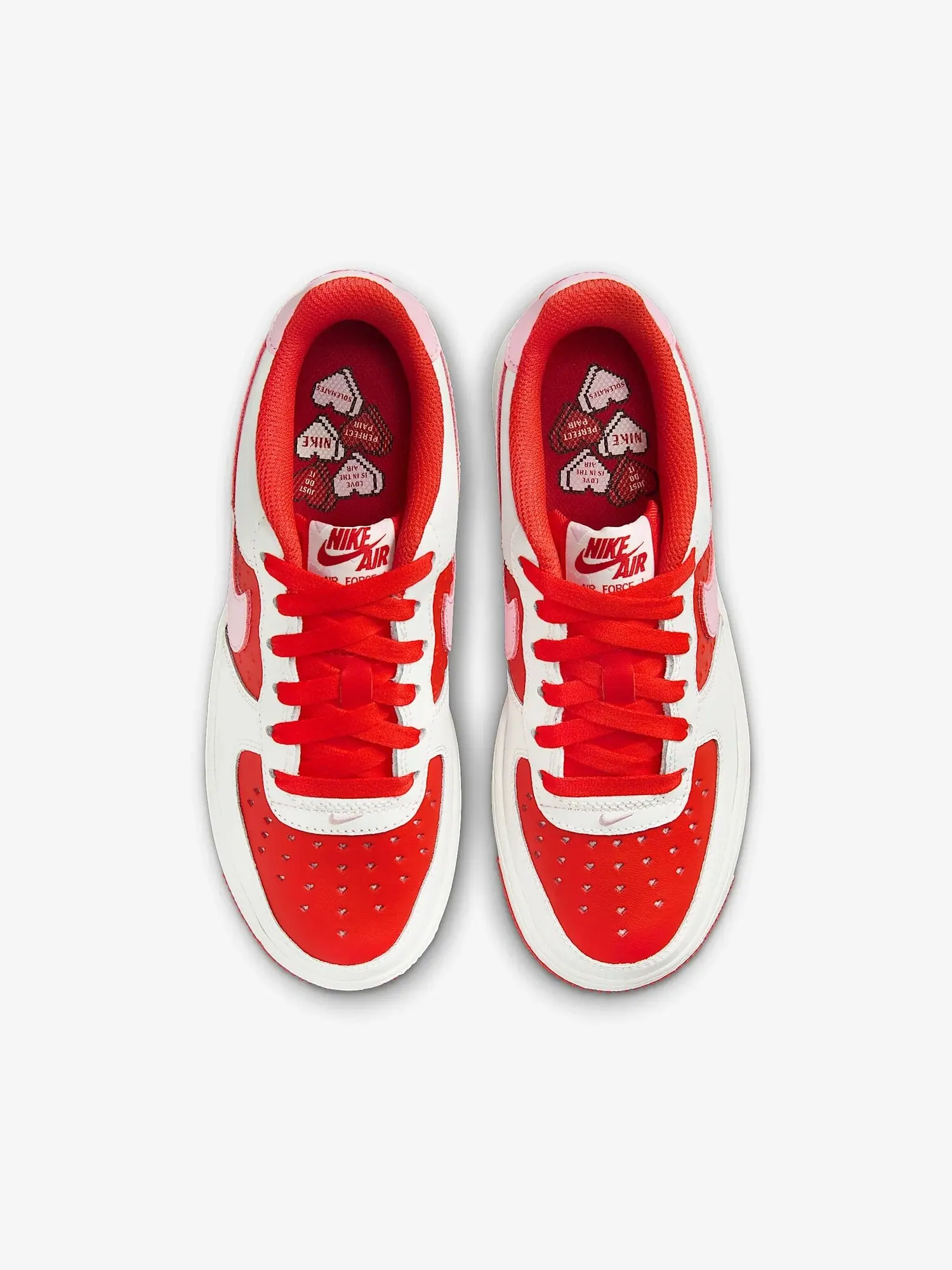 Кроссовки Nike Air Force 1 'Valentine's Day' — изображение 3 из 10, белый/красный