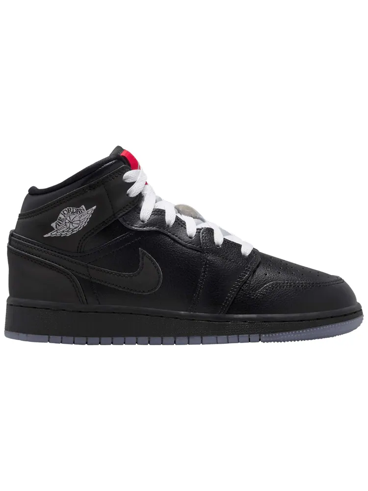 Кроссовки Air Jordan 1 Mid GS 'Black Metallic Reimagined' — изображение 1 из 1, черный металлик