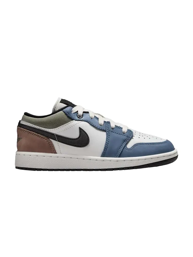 Кроссовки Air Jordan Air Jordan 1 Low GS 'Diffused Blue' — изображение 1 из 1, синий//коричневый