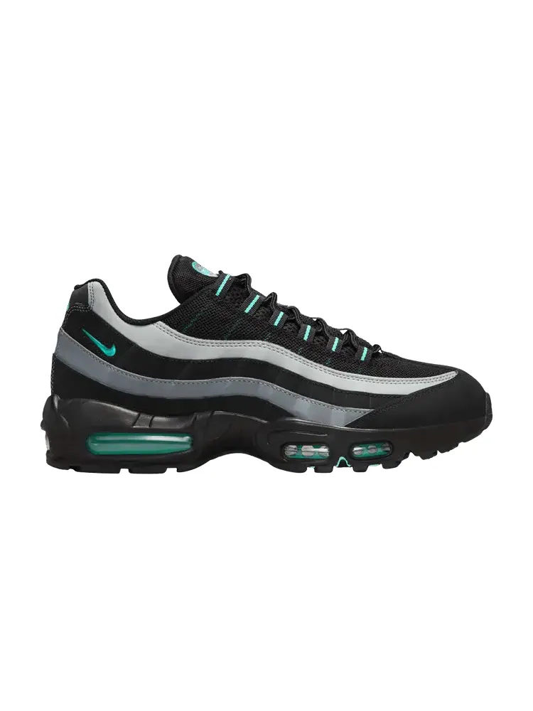 Кроссовки Nike Air Max 95 Black Aurora Green — изображение 1 из 1, черный зеленый