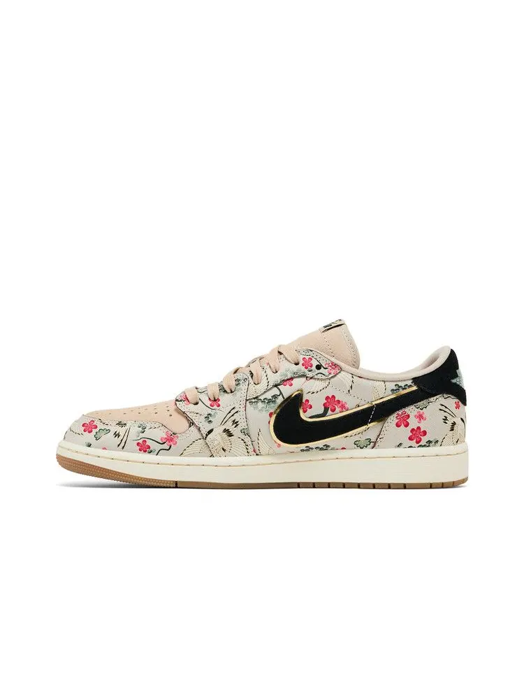 Кроссовки Air Jordan Rui Hachimura x Air Jordan 1 Retro Low OG 'Cranes' — изображение 4 из 9, черный