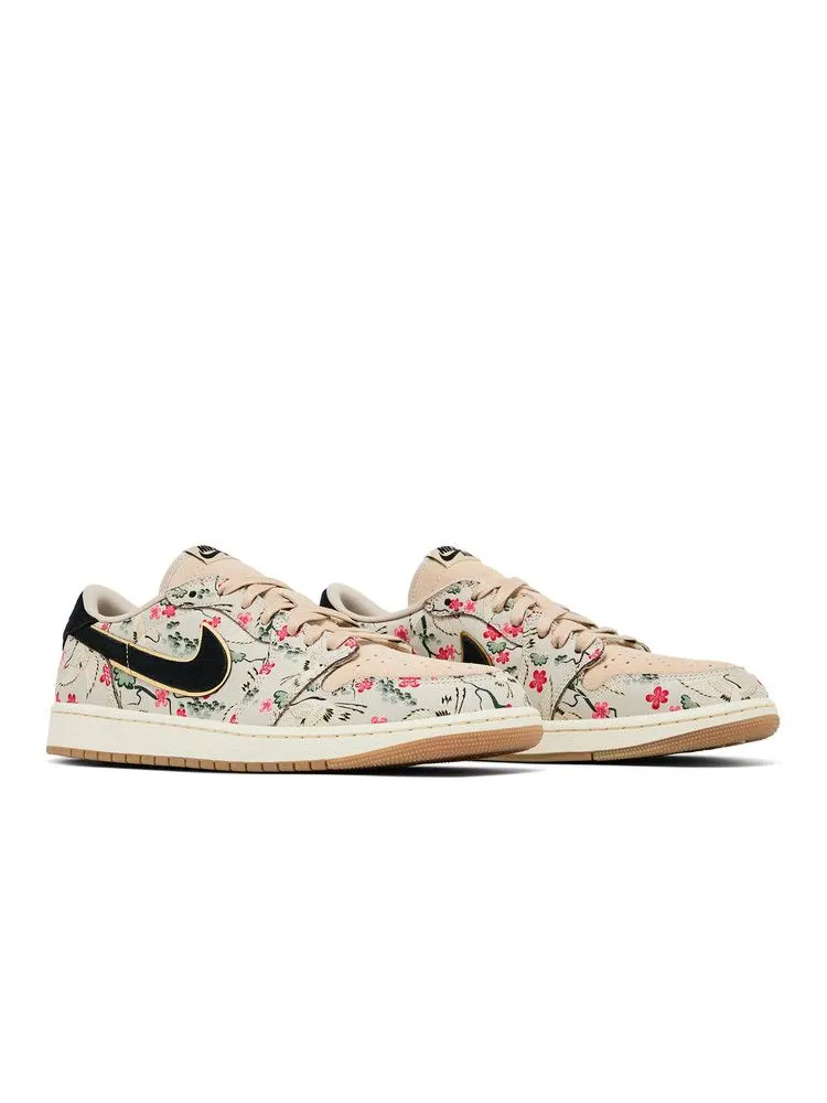 Кроссовки Air Jordan Rui Hachimura x Air Jordan 1 Retro Low OG 'Cranes' — изображение 9 из 9, черный