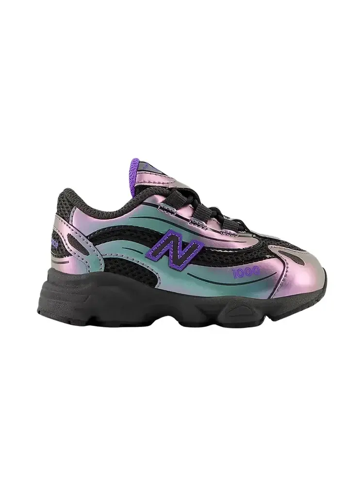 Кроссовки New Balance 1000 Bungee Lace TD 'Black Electric Indigo' — изображение 1 из 1, черный