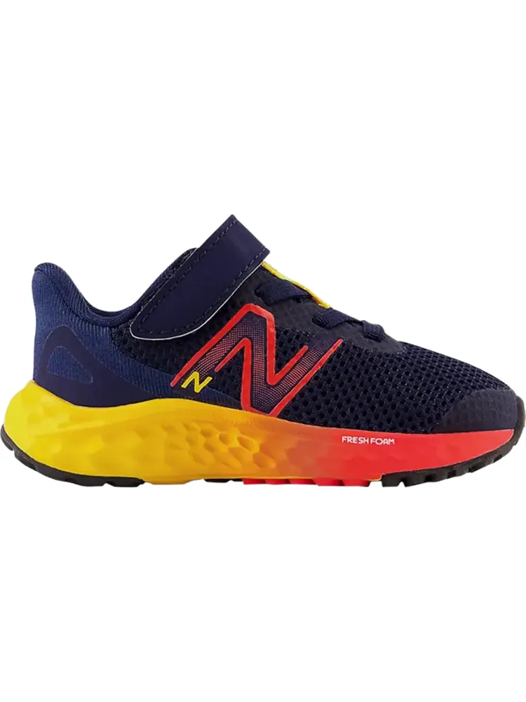 Кроссовки New Balance Fresh Foam Arishi v4 Bungee Lace Toddler 'Navy Red Egg Yolk' — изображение 1 из 1, синий