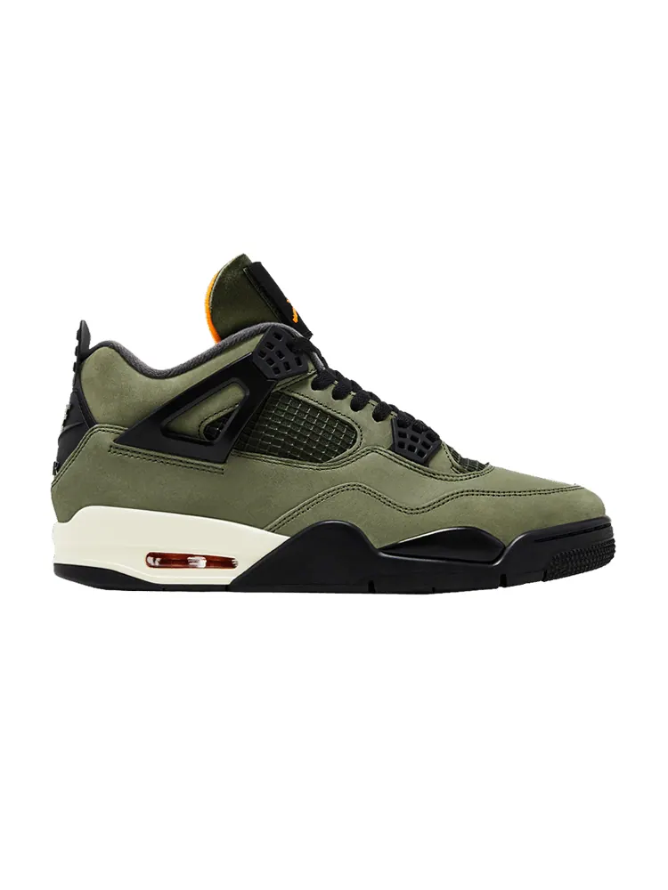 Кроссовки Air Jordan Undefeated x Air Jordan 4 Retro 2025 — изображение 1 из 9, глубокий зеленый//черный