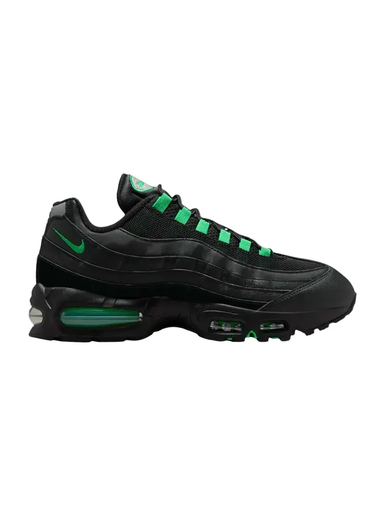 Кроссовки Nike Air Max 95 OG 'Black Green Shock' — изображение 1 из 1, черный/серый/зеленый