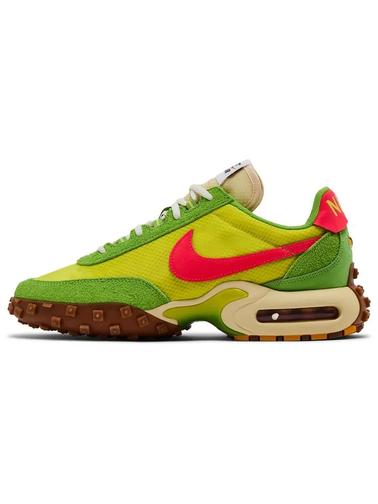 Кроссовки Nike Air Max Waffle Racer SP 'Electrolime Flash Crimson' — изображение 3 из 8, зеленый