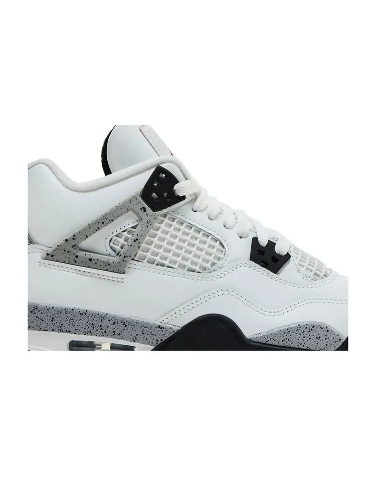 Кроссовки Air Jordan 4 Retro OG GS 'White Cement' 2025 — изображение 2 из 8, белый