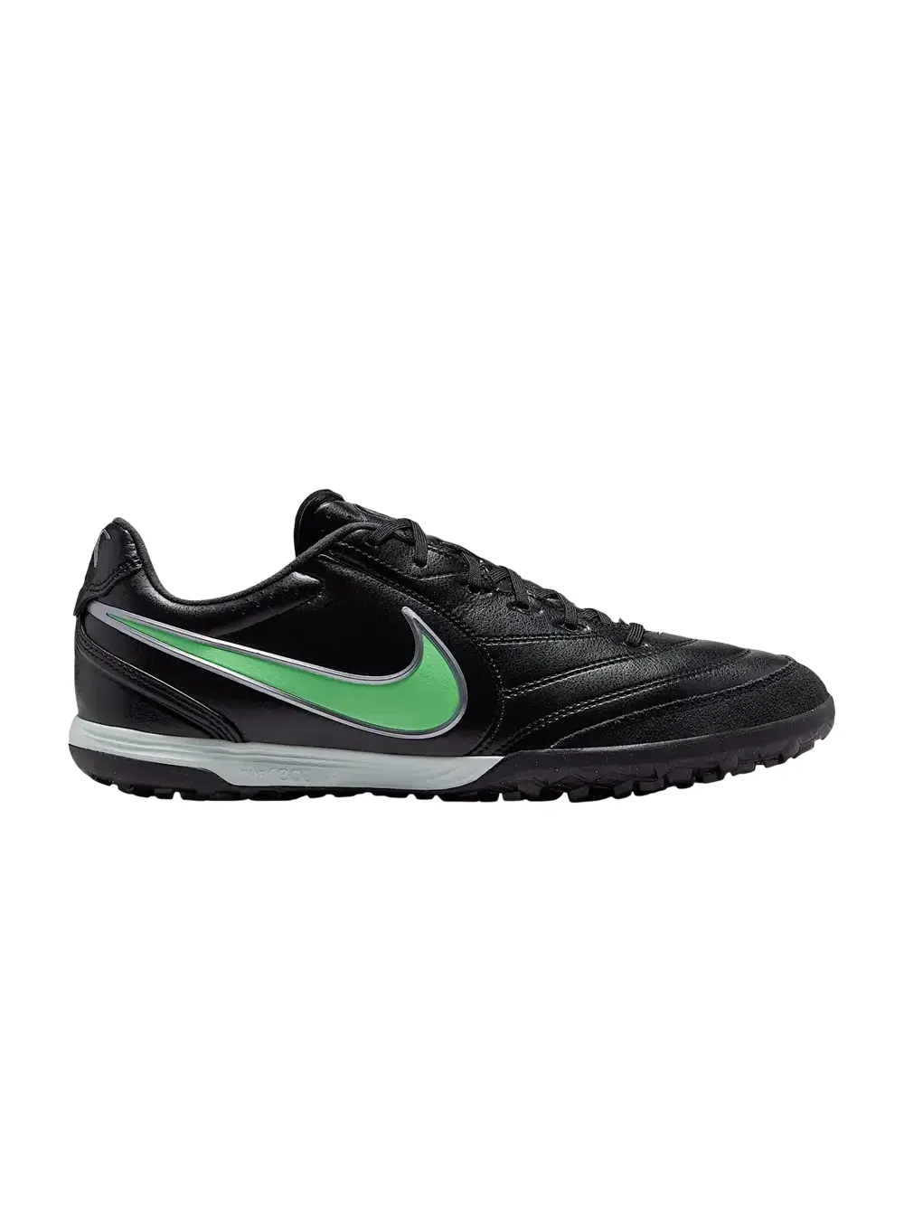 Кроссовки Nike Tiempo Ligera Pro TF Low — изображение 1 из 1, черный/черный/зеленый