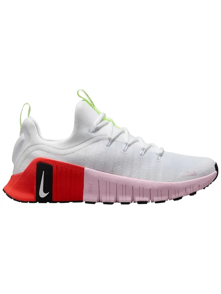 Кроссовки Nike Wmns Free Metcon 6 'White Bright Crimson Pink Foam' — изображение 1 из 1, белый яркий розовый