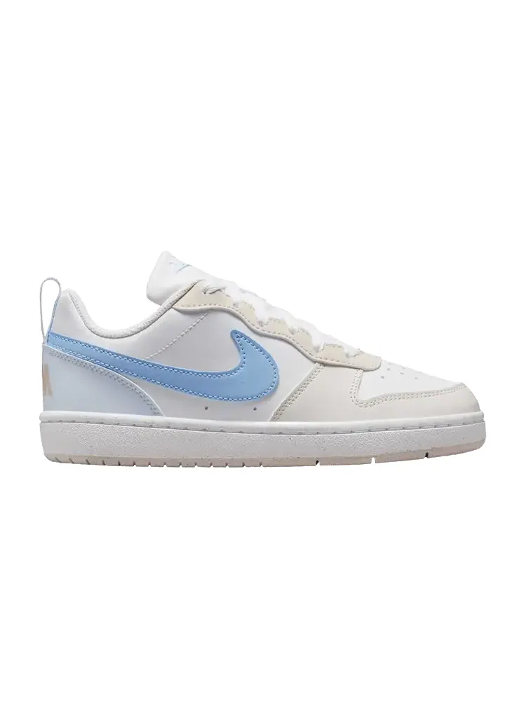 Кроссовки Nike Court Borough Low Recraft GS 'White Psychic Blue' — изображение 1 из 1, белый/синий/белый