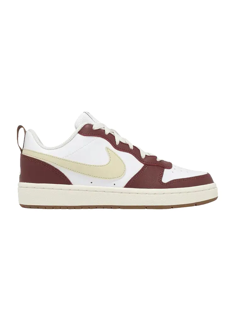 Кроссовки Nike Court Borough Low 2 GS 'White Light Khaki Sail' — изображение 1 из 1, белый/светлый хаки
