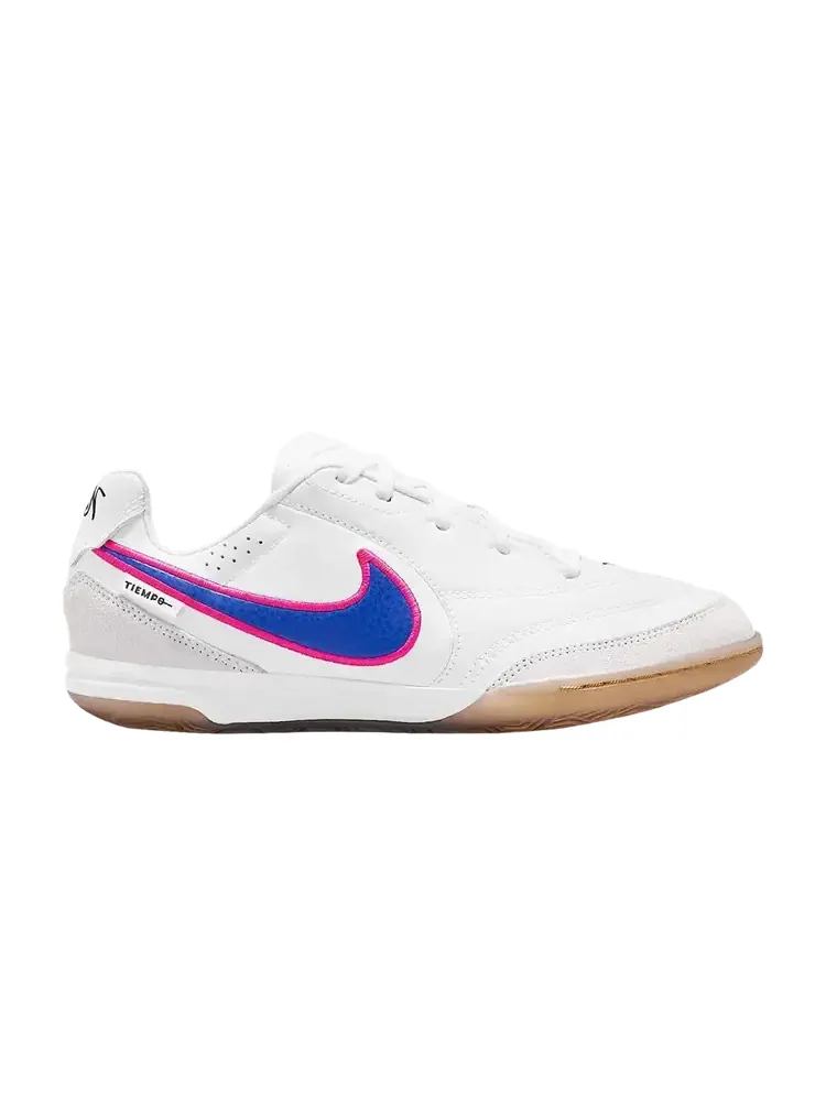 Nike Jr. Tiempo Streetgato IC Low GS 'White Pink Blast Racer Blue' — изображение 1 из 1, белый