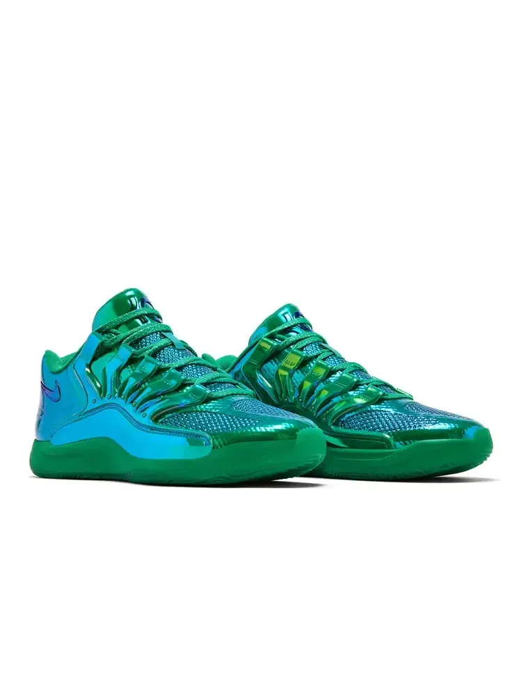Кроссовки Nike KD 18 'All-Star Warning Label' — изображение 8 из 8, зеленый
