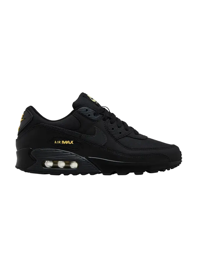 Кроссовки Nike Air Max 90 'Black Buff Gold' — изображение 1 из 9, черный/золотистый