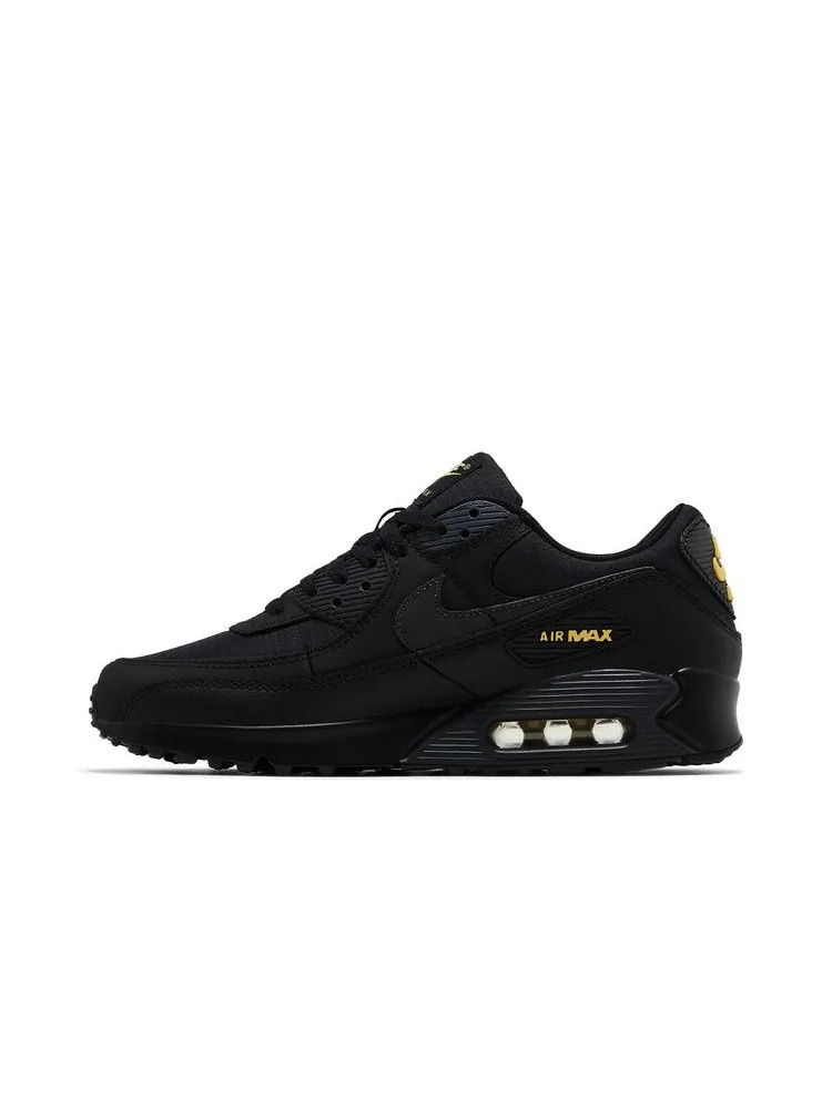 Кроссовки Nike Air Max 90 'Black Buff Gold' — изображение 4 из 9, черный/золотистый