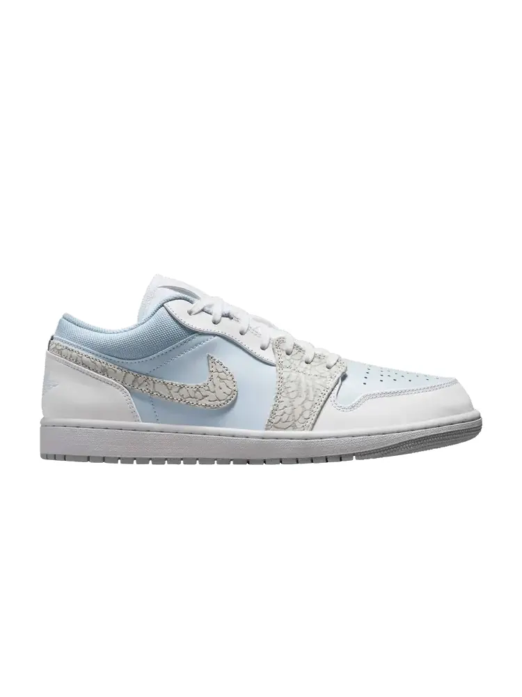 Кроссовки Air Jordan 1 Low SE 'Blue Tint Elephant Print' — изображение 1 из 1, синий