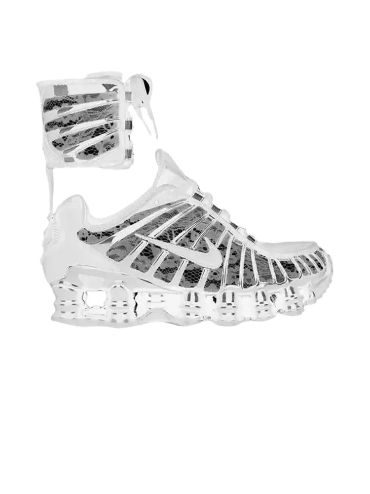 Кроссовки Riccardo Tisci x Nike Wmns Shox TL 3 SP 'White Black' — изображение 1 из 1, белый