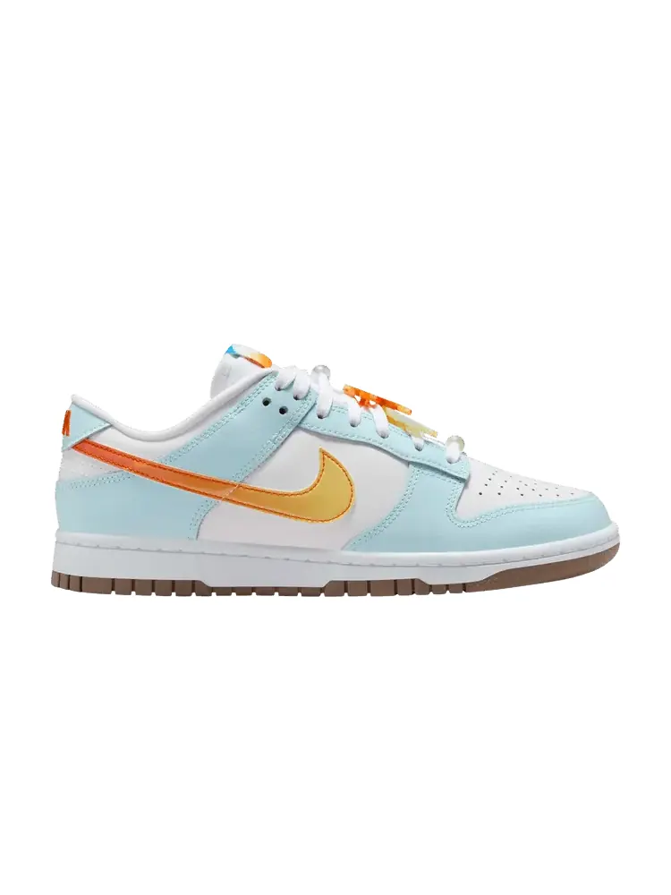 Кроссовки Nike Wmns Dunk Low LX 'Beach Sunset' — изображение 1 из 1, белый/белый/синий/мульти