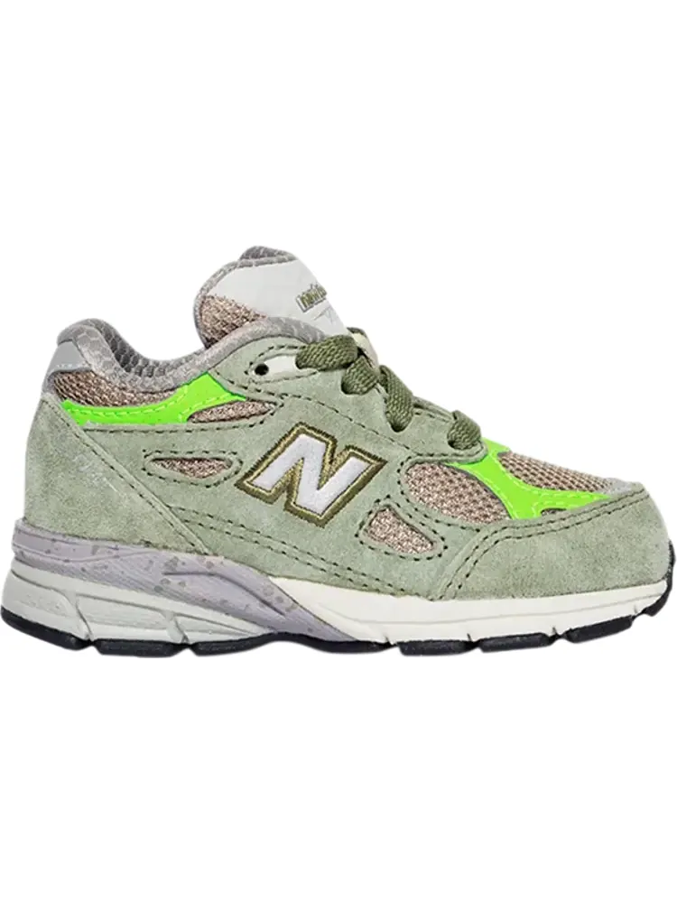 Кроссовки New Balance Patta x 990v3 Toddler 'Keep Your Family Close' — изображение 1 из 1, зеленый