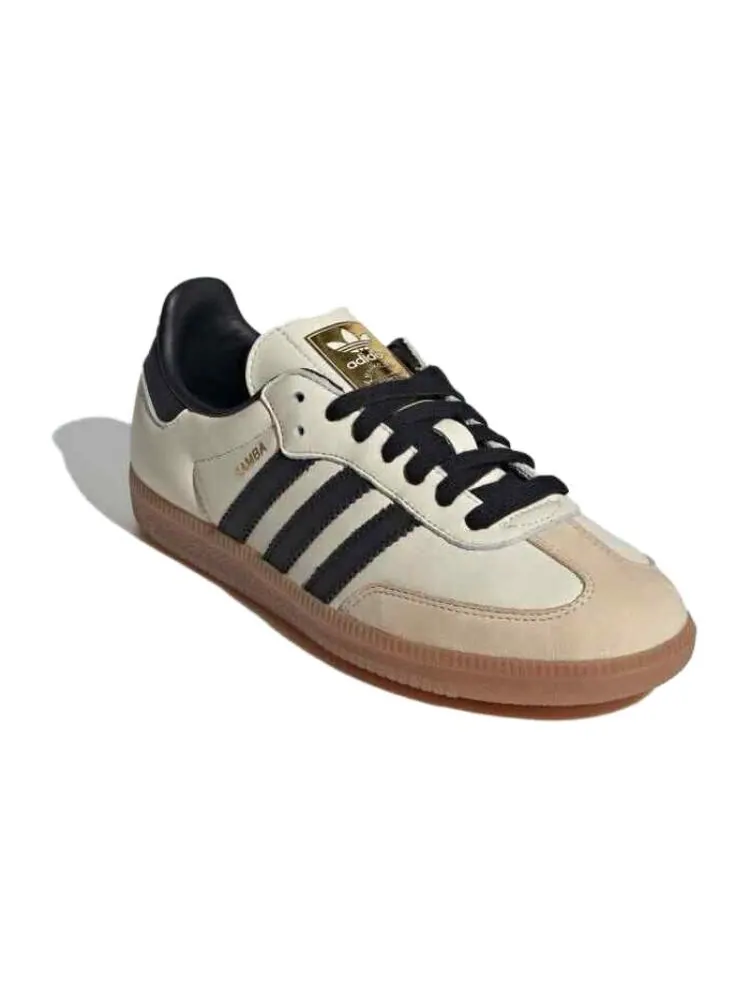 Кроссовки Adidas Originals Samba из натуральной кожи — изображение 4 из 5, бежевый