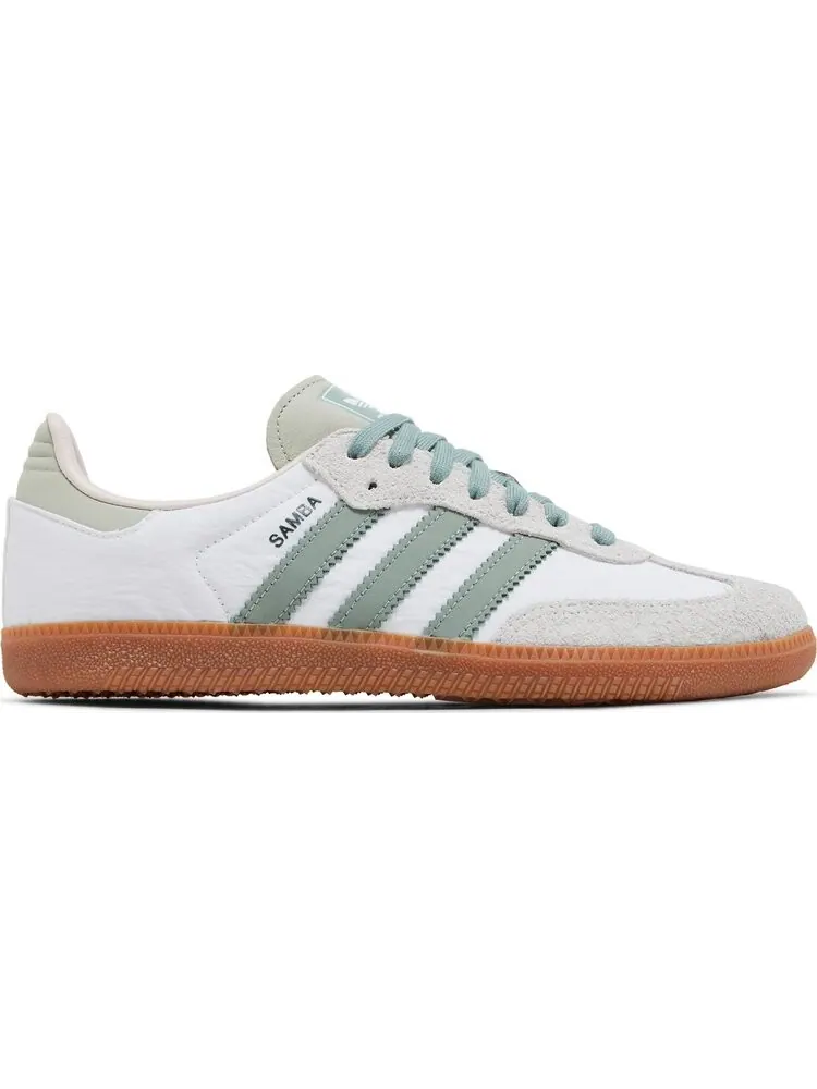 Кроссовки Wmns Samba OG 'White Silver Green' — изображение 1 из 4, белый