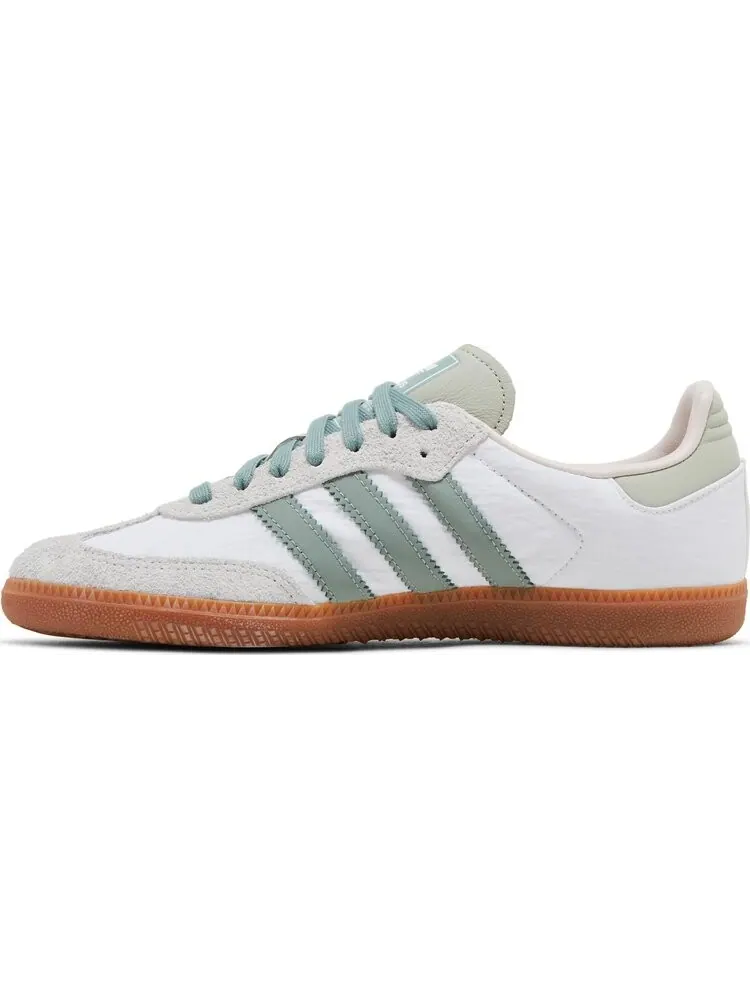 Кроссовки Wmns Samba OG 'White Silver Green' — изображение 3 из 4, белый