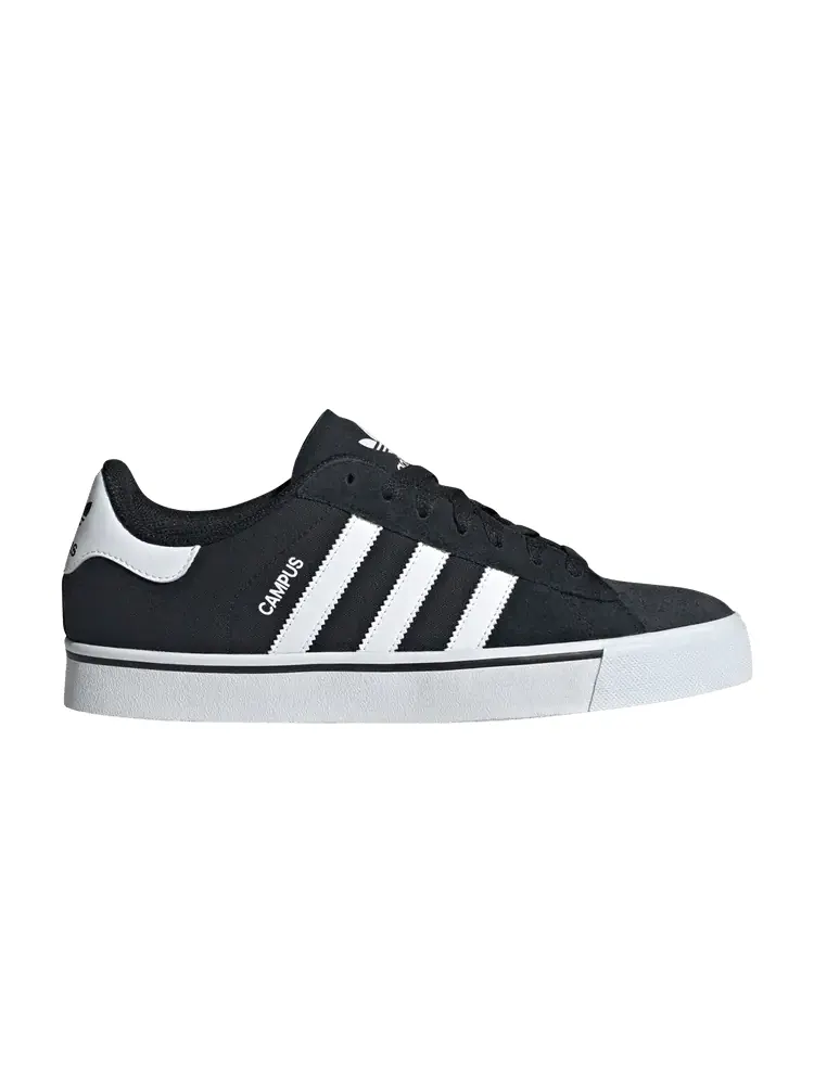 Кеды adidas Campus Vulc 'Black White' — изображение 1 из 1, черный/белый