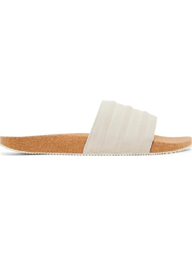 Кроссовки Adilette Premium Slides 'Cork Pack - Wonder White' — изображение 1 из 4, бежевый