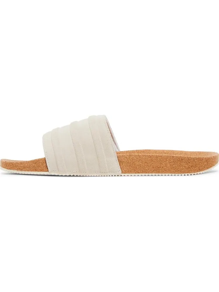 Кроссовки Adilette Premium Slides 'Cork Pack - Wonder White' — изображение 3 из 4, бежевый