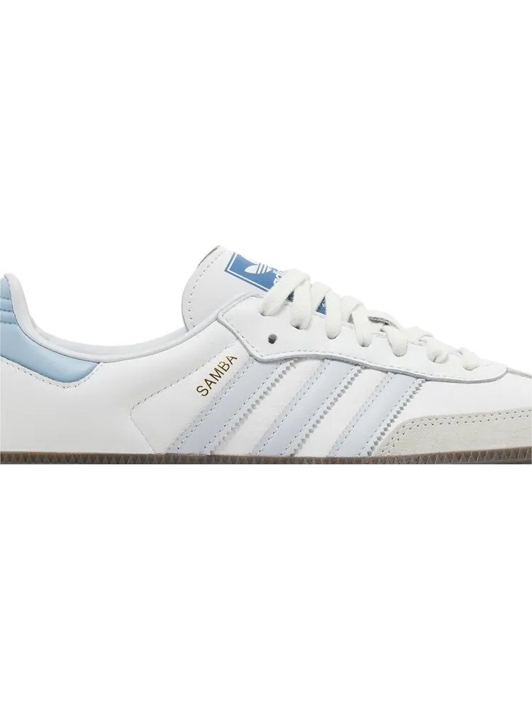 Кроссовки Samba OG 'White Halo Blue' — изображение 2 из 4, белый