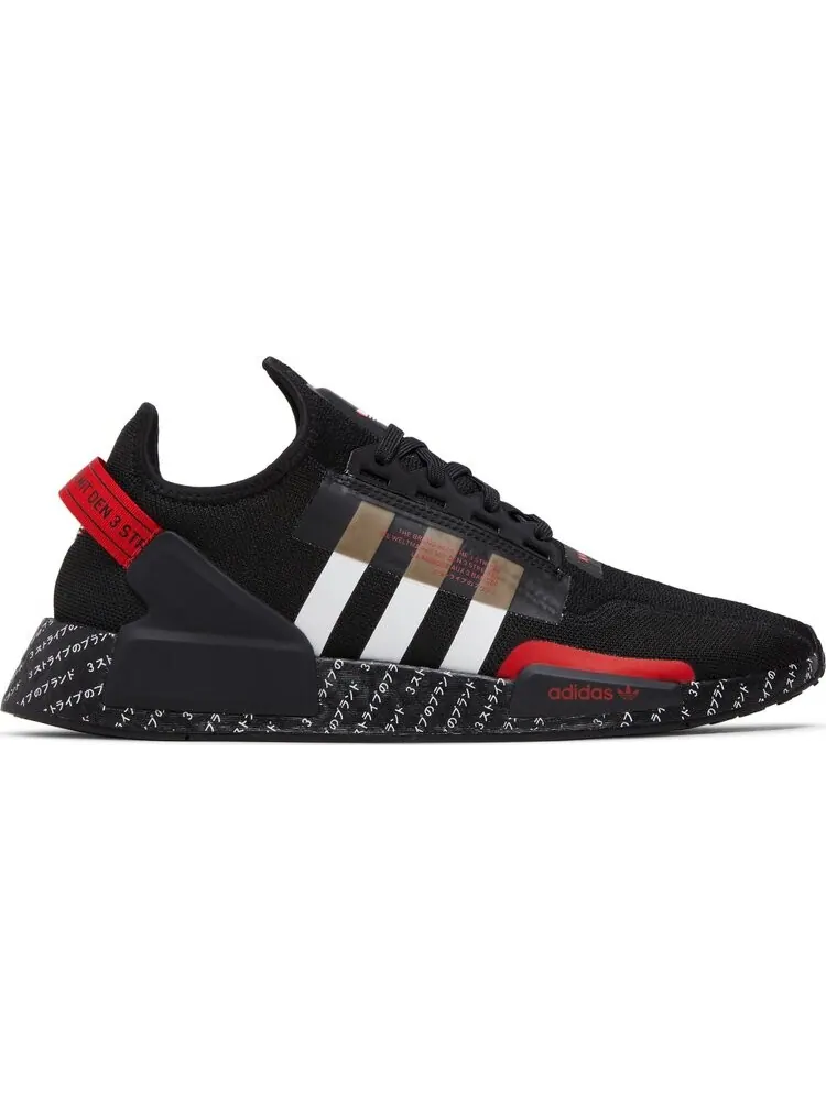 Кроссовки NMD_R1 V2 'Japanese Print - Black Red' — изображение 1 из 4, черный