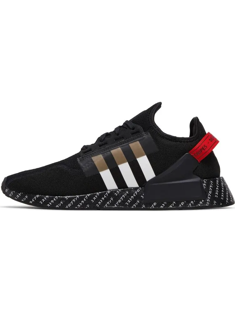 Кроссовки NMD_R1 V2 'Japanese Print - Black Red' — изображение 3 из 4, черный