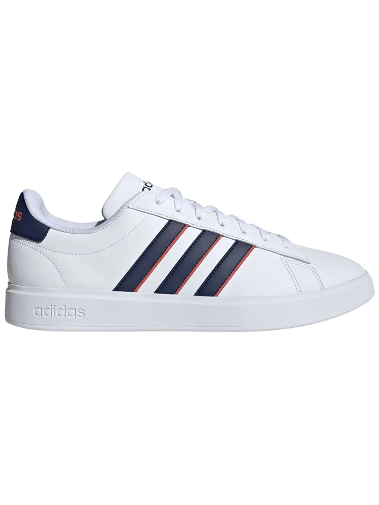 Кроссовки adidas Grand Court 'White Dark Blue Scarlet' — изображение 1 из 1, белый темный синий