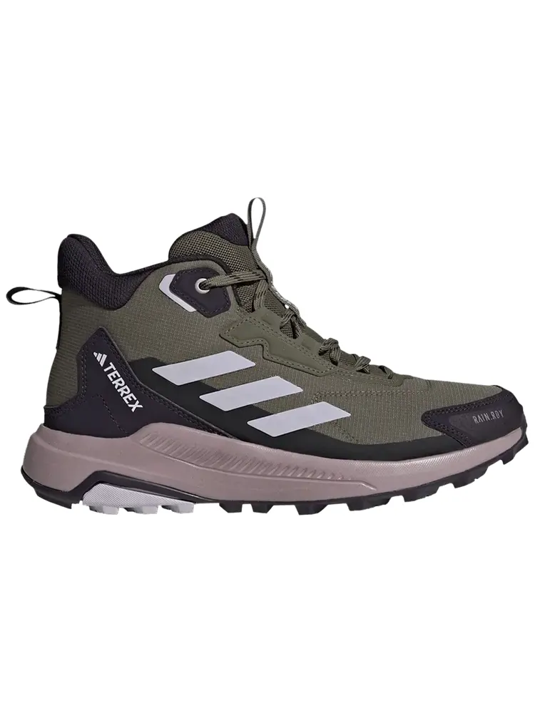 Кроссовки adidas Wmns Terrex Anylander Mid Rain.RDY 'Olive Strata' — изображение 1 из 1, оливковый