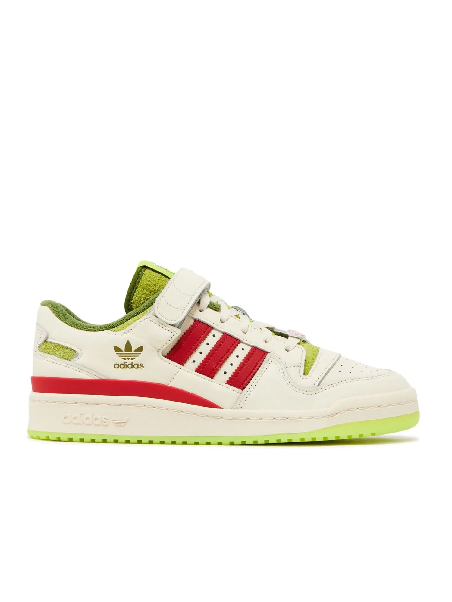 Кроссовки adidas Dr. Seuss X Forum Low 'The Grinch - Cream White' — изображение 1 из 4, бежевый