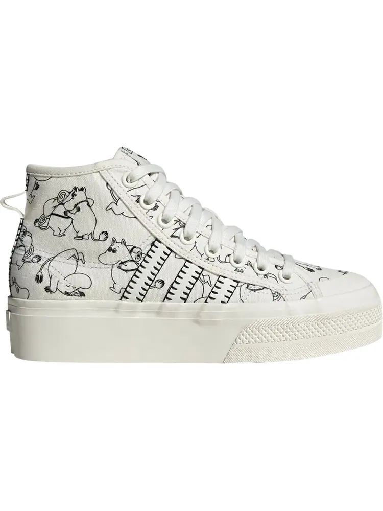 Кроссовки Adidas Nizza Platform Mid 'Moominvalley Characters' - Белый — изображение 1 из 1