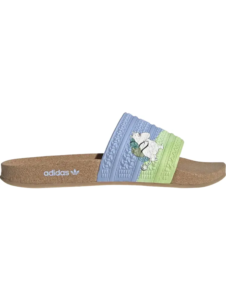 Кроссовки Moomin x Wmns Adilette Cork Slide 'Moomintroll' — изображение 1 из 1, синий
